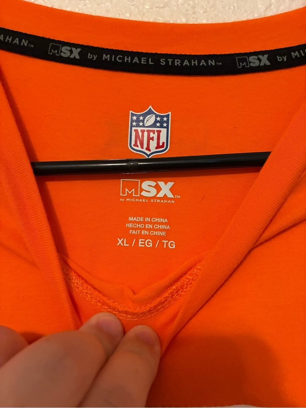 Bengals Colorblock Crew Neck T-Shirt - Orange/Black - Picture 2 of 2